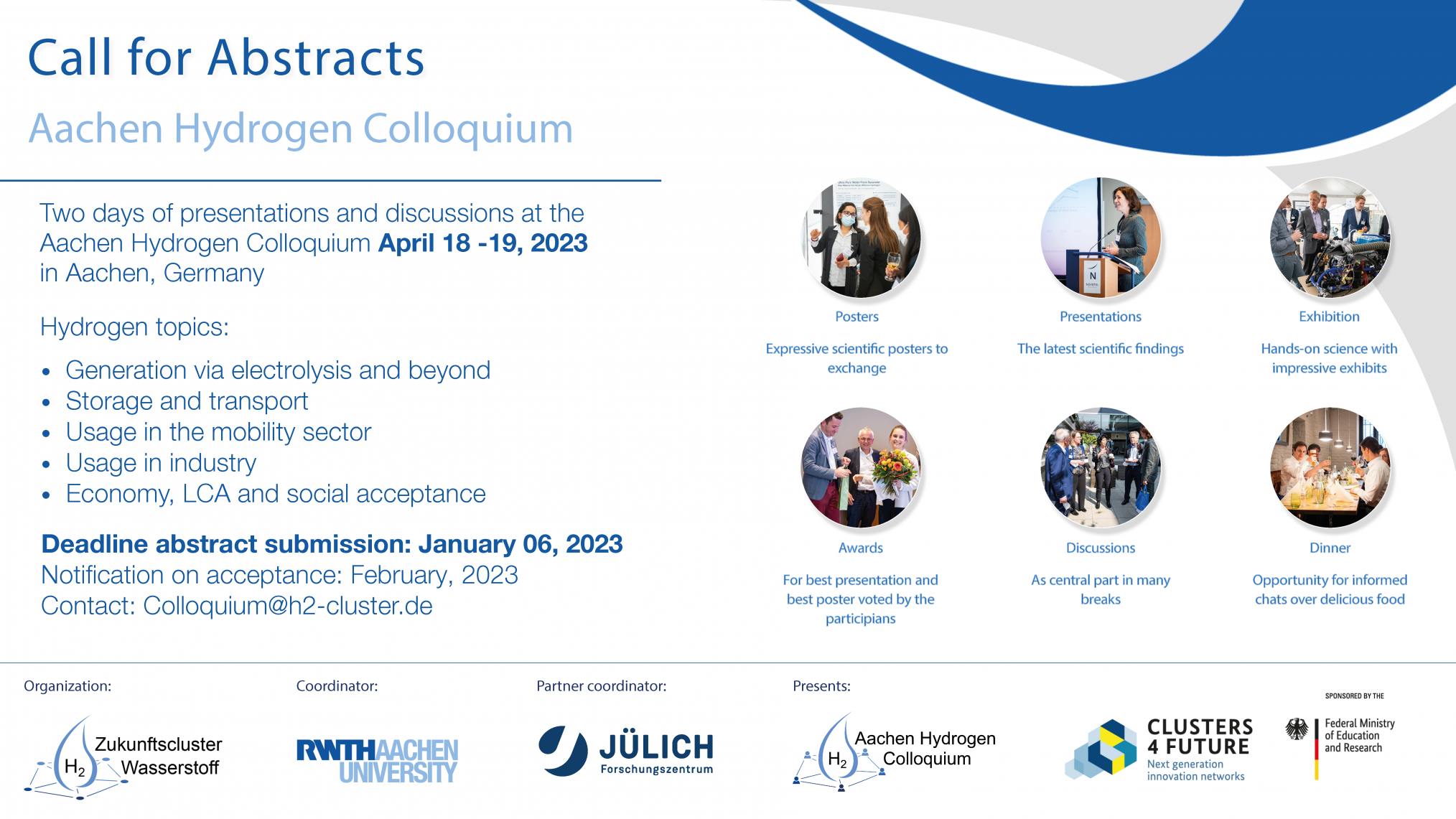 Aachen Hydrogen Colloquium 2023 – Call for Abstracts